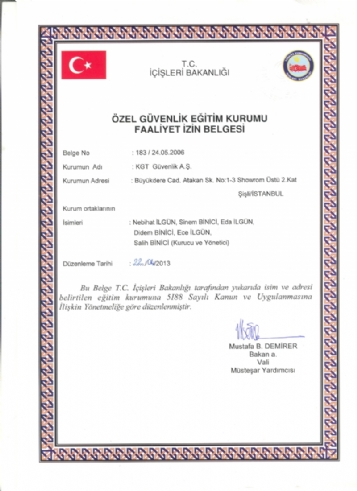 Faaliyet İzin Belgesi