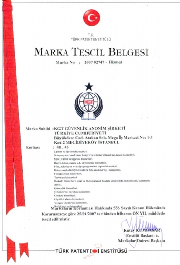 Trademark Registration Certificate